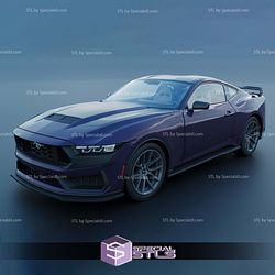 Ford Mustang 2024 Dark Horse Sculptures 3D Printing