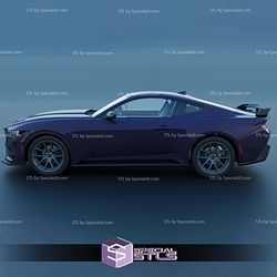 Ford Mustang 2024 Dark Horse Sculptures 3D Printing