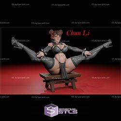 NSFW Collection - Chun Li Black Sculptures 3D Printing