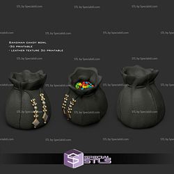 Sandman Pouch Candy Bowl Sculptures 3D Printing