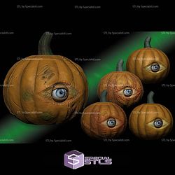 Seeing Pumpkin with Moveable Eye STL Files