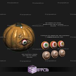 Seeing Pumpkin with Moveable Eye STL Files