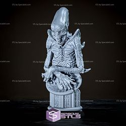 Alien Romulus Head Bust Sculptures 3D Printing