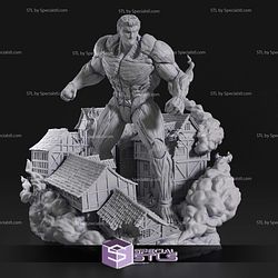 Armored Titan Village Base Sculptures 3D Printing