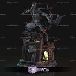 Batman Jump Bat Base Sculptures 3D Printing