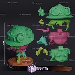 Chibi Isha Arcane Sculptures 3D Printing