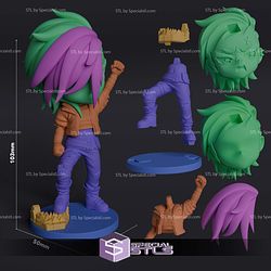 Chibi Vi Arcane Sculptures 3D Printing