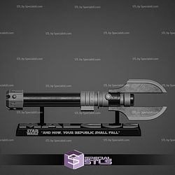 Darth Malgus Lightsaber Sculptures 3D Printing