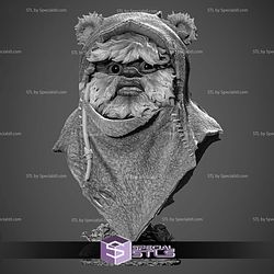 Ewok Portrait Bust Sculptures 3D Printing