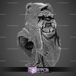 Ewok Portrait Bust Sculptures 3D Printing