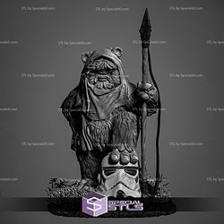 Ewok Starwars Sculptures 3D Printing