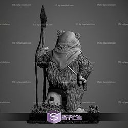 Ewok Starwars Sculptures 3D Printing