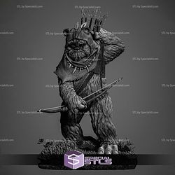 Ewok Starwars V3 Sculptures 3D Printing