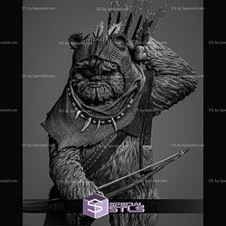 Ewok Starwars V3 Sculptures 3D Printing