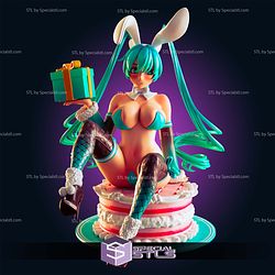 Hatsune Miku Bunny Gift Sculptures 3D Printing