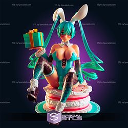 Hatsune Miku Bunny Gift Sculptures 3D Printing