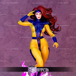 Jean Grey Classic Suit Sculptures 3D Printing