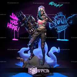 Jinx Hooded Version Sculptures 3D Printing