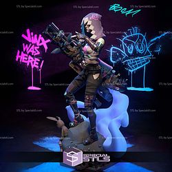 Jinx Hooded Version Sculptures 3D Printing