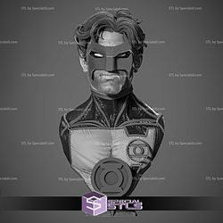 Kyle Green Lantern Portrait Bust Sculptures 3D Printing