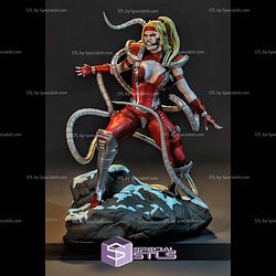 Omega Red Female Sculptures 3D Printing