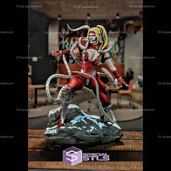 Omega Red Female Sculptures 3D Printing