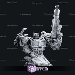 Optimus Prime Bust Sculptures 3D Printing