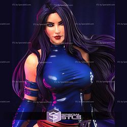 Psylocke Blossom Base Sculptures 3D Printing