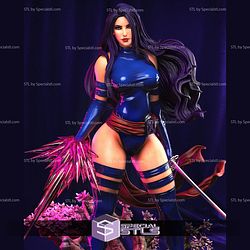 Psylocke Blossom Base Sculptures 3D Printing