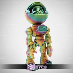 Super Basic STL - Flexi Skeleton Astronaut