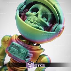 Super Basic STL - Flexi Skeleton Astronaut