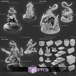 June 2022 Set 51 - Dwarven Mines Epic Miniatures