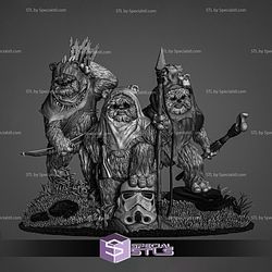 Ewoks Diorama Sculptures 3D Printing - Base