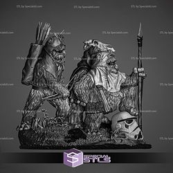 Ewoks Diorama Sculptures 3D Printing