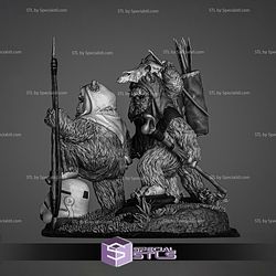 Ewoks Diorama Sculptures 3D Printing