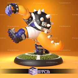 Striker Duo Mario and Bowser Sculptures 3D Printing