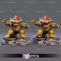 Bowser Super Mario Standalone Sculptures 3D Printing