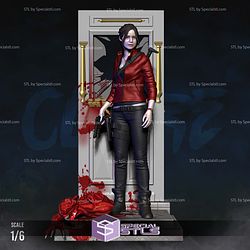 Claire Redfield Door Base Sculptures 3D Printing