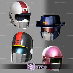 Cosplay STL Files Saber Rider Helmets