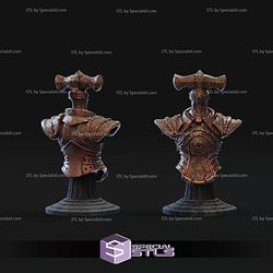 Devonia Crucible Knight Bust Sculptures 3D Printing