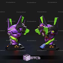 Eva Unit 01 Bust Sculptures 3D Printing