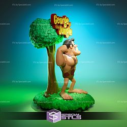 George Of The Jungle Sculptures 3D Printing