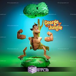 George Of The Jungle Sculptures 3D Printing