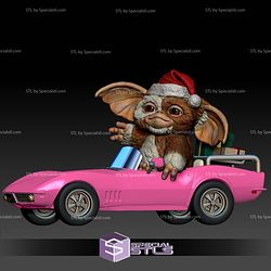 Gizmo in a pink Corvette Sculptures 3D Printing