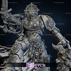 Imperial Marine Crusader Champion WH40K STL Miniatures