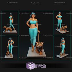 Jasmine Walking NSFW Sculptures 3D Printing