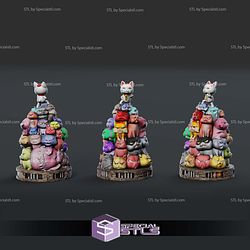 Turbo Granny Diorama Sculptures 3D Printing