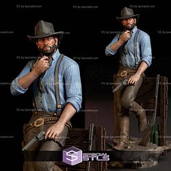 Arthur Morgan Waiting Sculptures 3D Printing