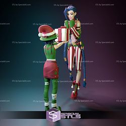 Christmas Jinx and Isha Sculptures 3D Printing