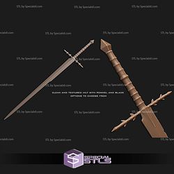 Cosplay STL Files Ringwraith Sword